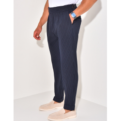 Pantalon à rayures texturé Pantalon à rayures texturé