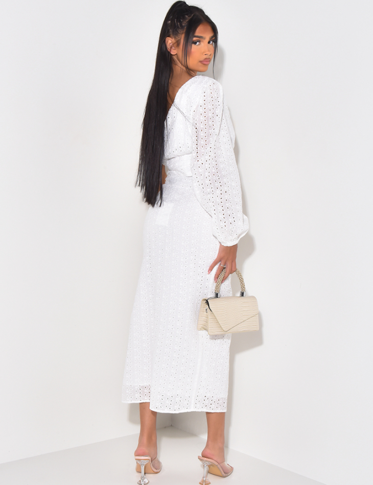 Ensemble  jupe longue et top asymétrique Ensemble  jupe longue et top asymétrique