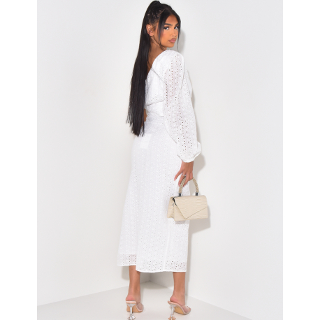 Ensemble  jupe longue et top asymétrique Ensemble  jupe longue et top asymétrique