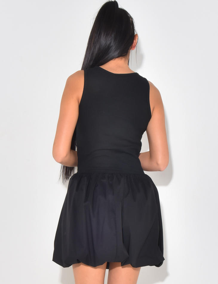 Robe sans manches bouffante