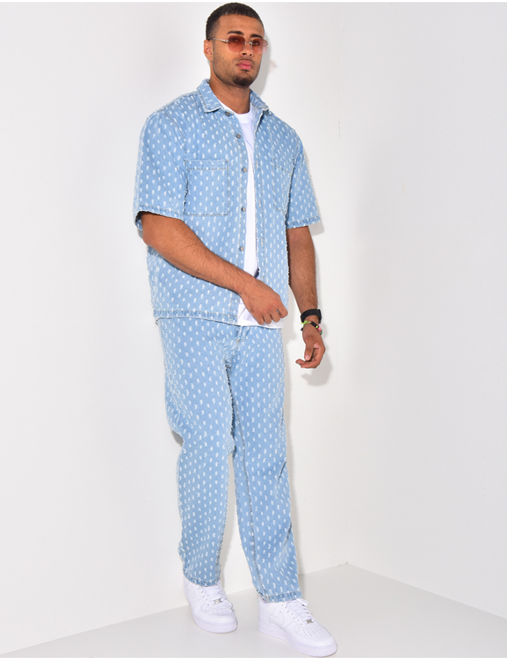 Ensemble jeans et veste destroy Ensemble jeans et veste destroy