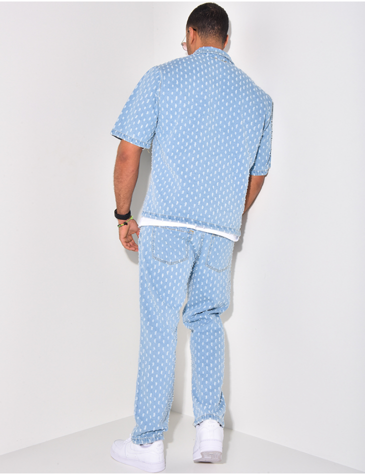 Ensemble jeans et veste destroy Ensemble jeans et veste destroy