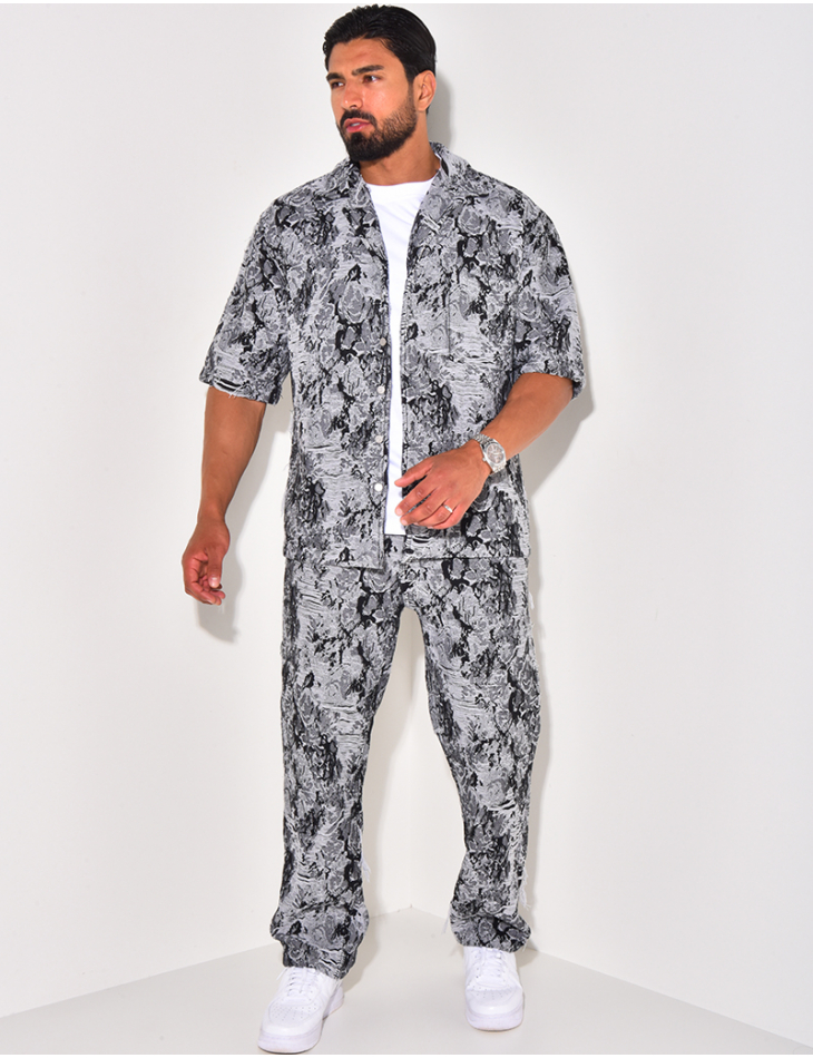 Ensemble jeans et veste destroy Ensemble jeans et veste destroy