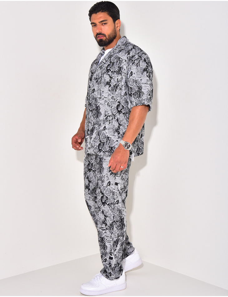 Ensemble jeans et veste destroy Ensemble jeans et veste destroy