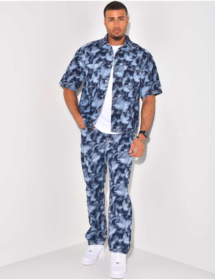 Ensemble jeans et veste destroy