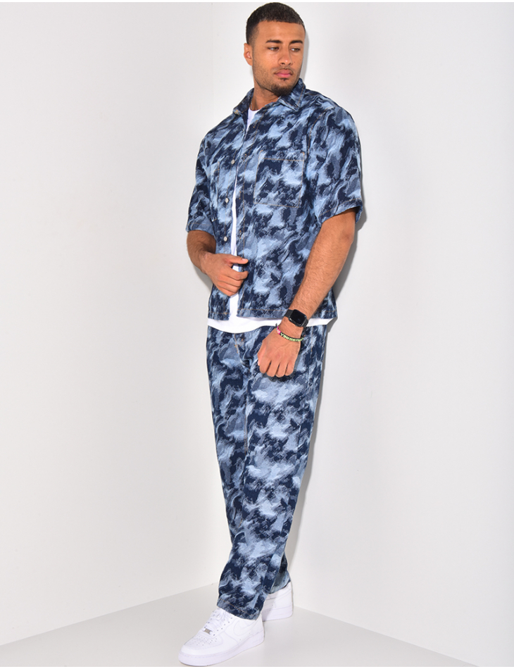 Ensemble jeans et veste destroy