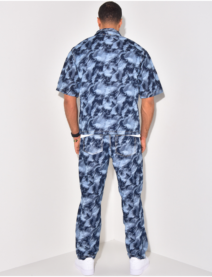 Ensemble jeans et veste destroy