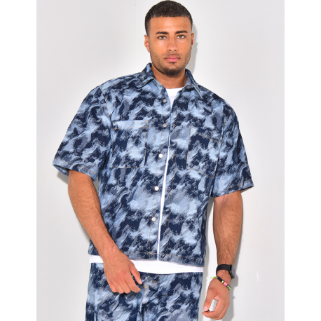 Ensemble jeans et veste destroy