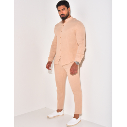 Ensemble pantalon et chemise à col rond Ensemble pantalon et chemise à col rond