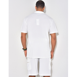 Ensemble short et chemise plissé Ensemble short et chemise plissé