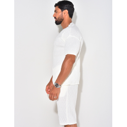 Ensemble short et t-shirt côtelé Ensemble short et t-shirt côtelé