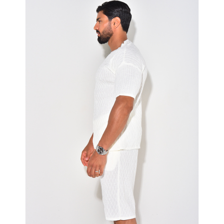 Ensemble short et t-shirt côtelé Ensemble short et t-shirt côtelé