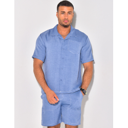 Ensemble short et chemise à poches Ensemble short et chemise à poches