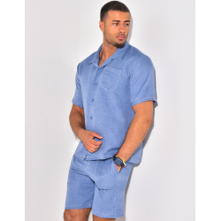 Ensemble short et chemise à poches Ensemble short et chemise à poches