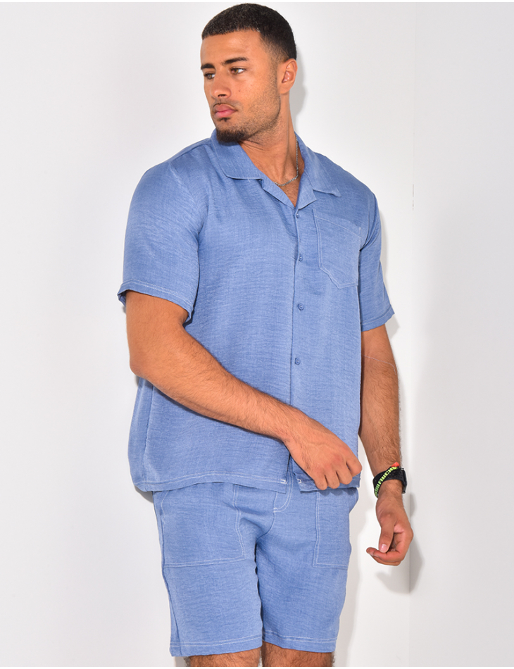 Ensemble short et chemise à poches Ensemble short et chemise à poches