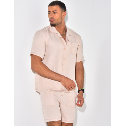 Ensemble short et chemise à poches Ensemble short et chemise à poches