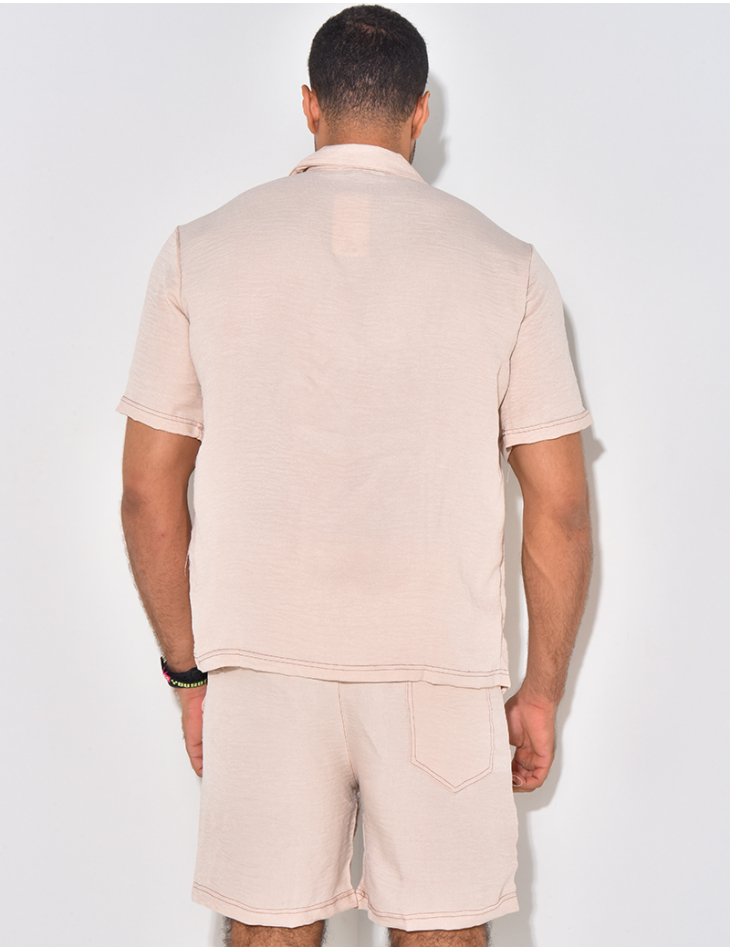 Ensemble short et chemise à poches Ensemble short et chemise à poches