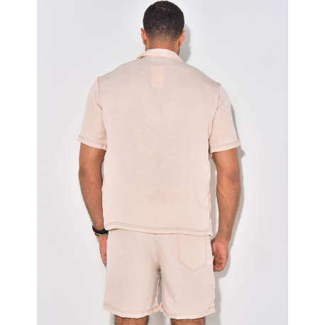 Ensemble short et chemise à poches Ensemble short et chemise à poches