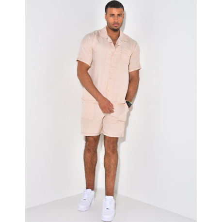 Ensemble short et chemise à poches Ensemble short et chemise à poches