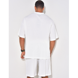 Ensemble short et t-shirt plissé oversize Ensemble short et t-shirt plissé oversize