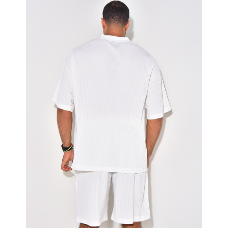 Ensemble short et t-shirt plissé oversize Ensemble short et t-shirt plissé oversize