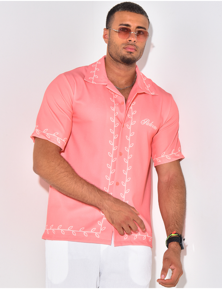 Chemise à motifs feuilles "Palermo"
