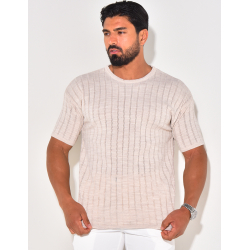 T-shirt côtelé T-shirt côtelé
