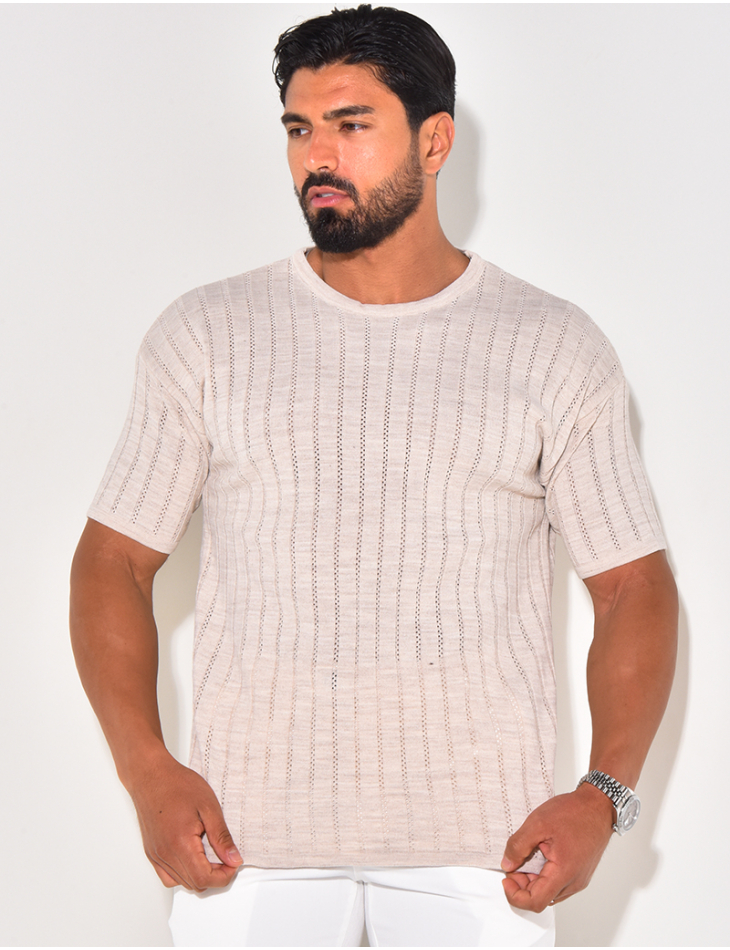 T-shirt côtelé T-shirt côtelé