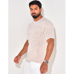 T-shirt côtelé T-shirt côtelé