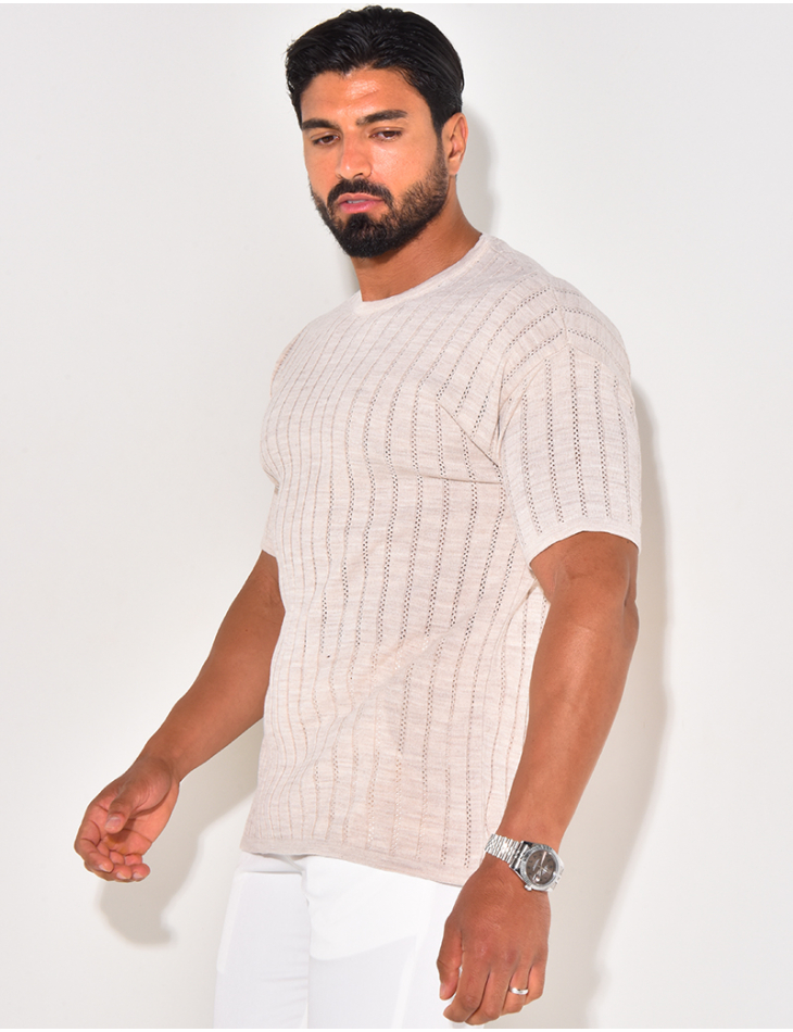 T-shirt côtelé T-shirt côtelé