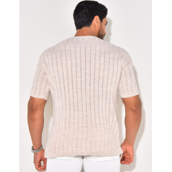 T-shirt côtelé T-shirt côtelé