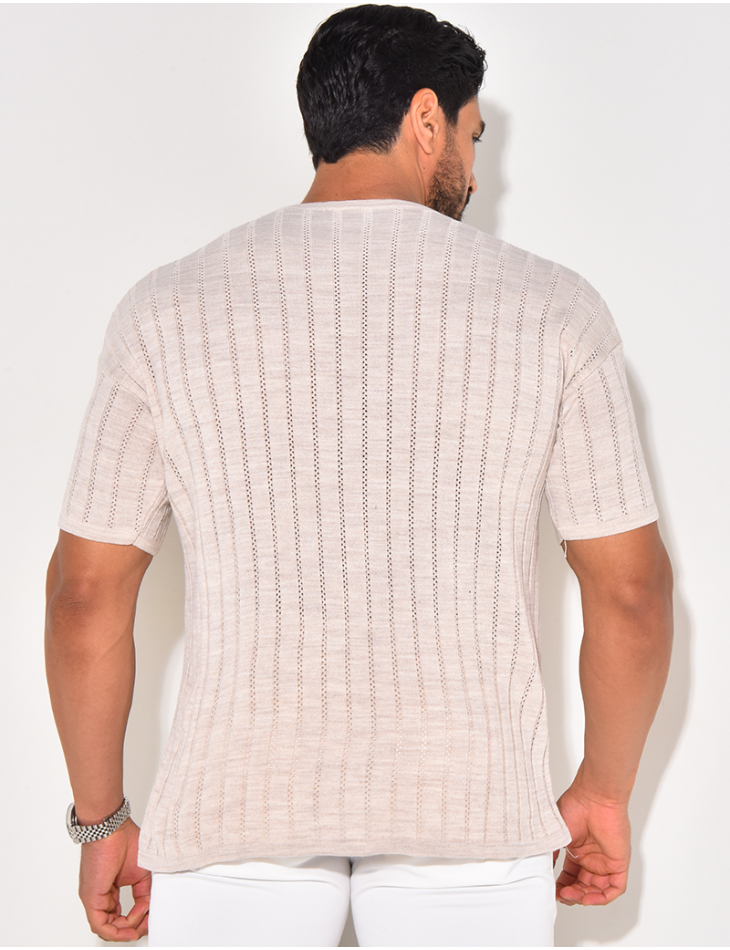 T-shirt côtelé T-shirt côtelé