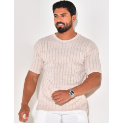 T-shirt côtelé T-shirt côtelé