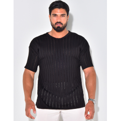 T-shirt côtelé T-shirt côtelé