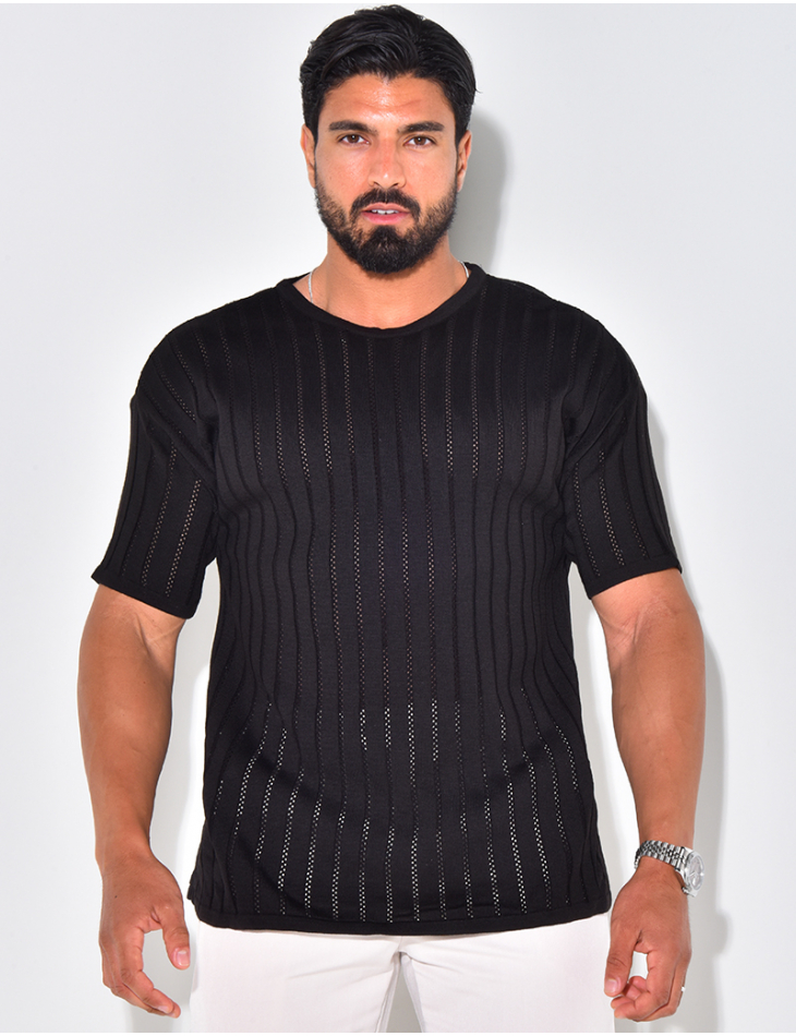 T-shirt côtelé T-shirt côtelé