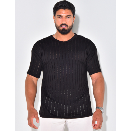 T-shirt côtelé T-shirt côtelé
