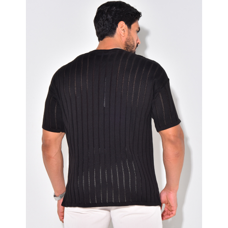 T-shirt côtelé T-shirt côtelé