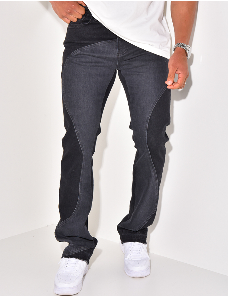 Jeans à motifs vagues Jeans à motifs vagues