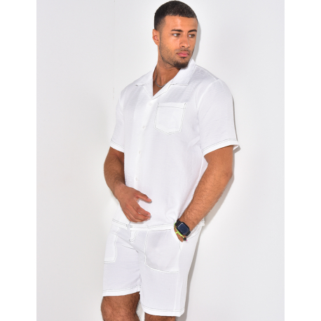 Ensemble short et chemise à poches Ensemble short et chemise à poches
