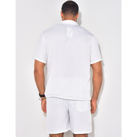 Ensemble short et chemise à poches Ensemble short et chemise à poches