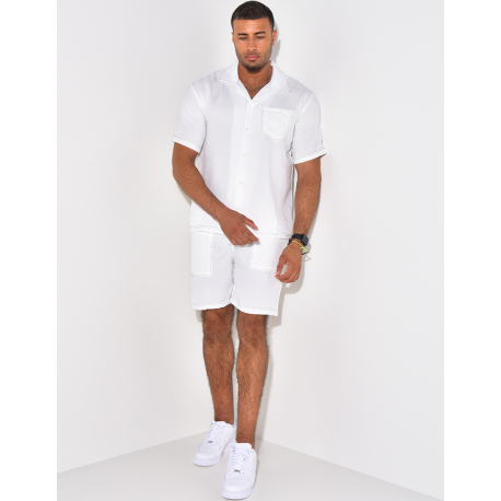 Ensemble short et chemise à poches Ensemble short et chemise à poches