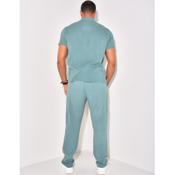 Ensemble pantalon et chemise en gaze de coton Ensemble pantalon et chemise en gaze de coton