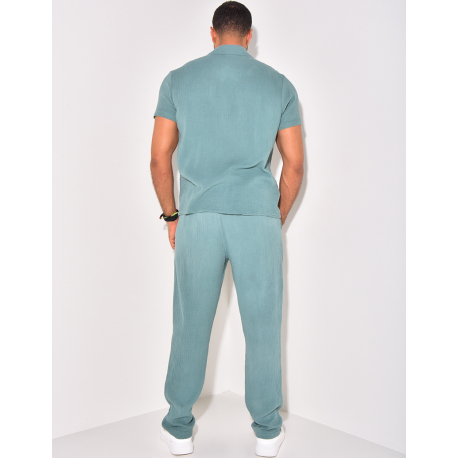 Ensemble pantalon et chemise en gaze de coton Ensemble pantalon et chemise en gaze de coton