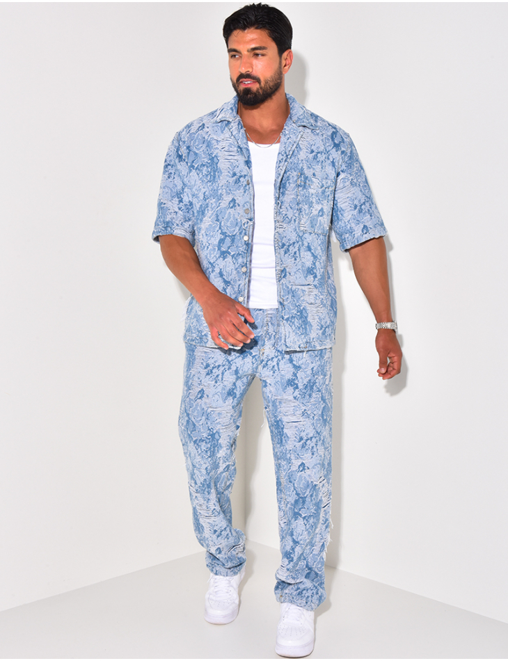 Ensemble jeans et veste destroy Ensemble jeans et veste destroy