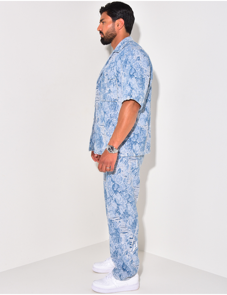 Ensemble jeans et veste destroy Ensemble jeans et veste destroy