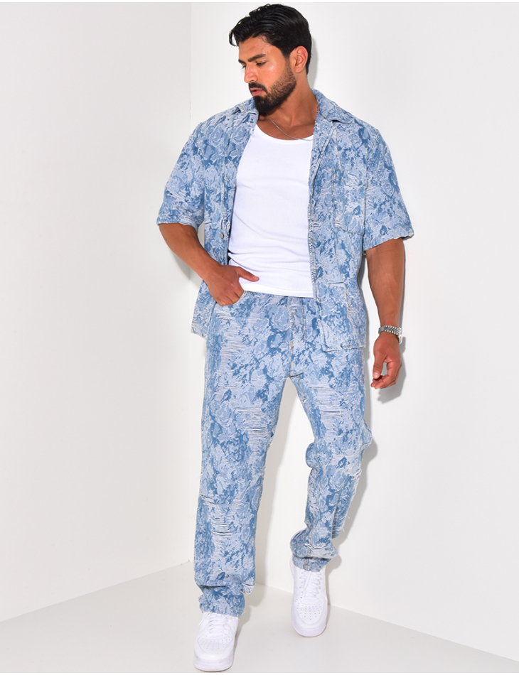 Ensemble jeans et veste destroy Ensemble jeans et veste destroy