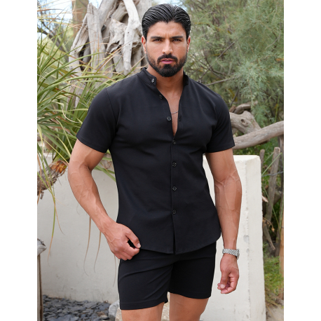 Ensemble short et chemise uni Ensemble short et chemise uni