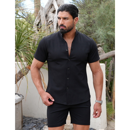 Ensemble short et chemise uni Ensemble short et chemise uni