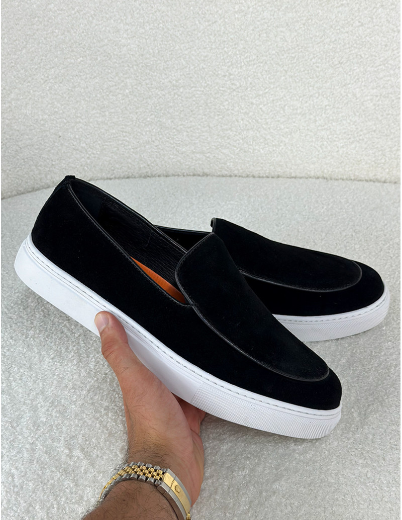 Mocassins en suédine
