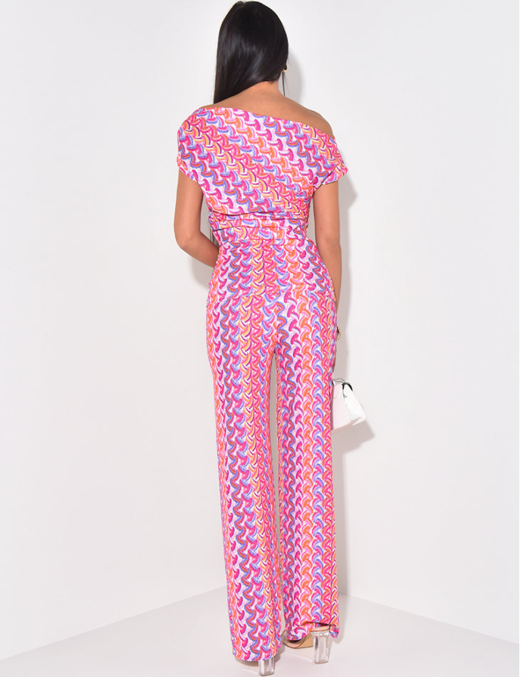 Ensemble pantalon et top sans manches à motifs Ensemble pantalon et top sans manches à motifs